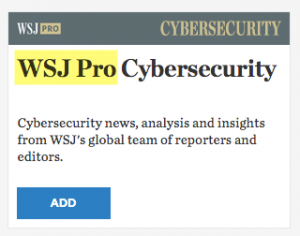 Wall Street Journal Pro Newsletters