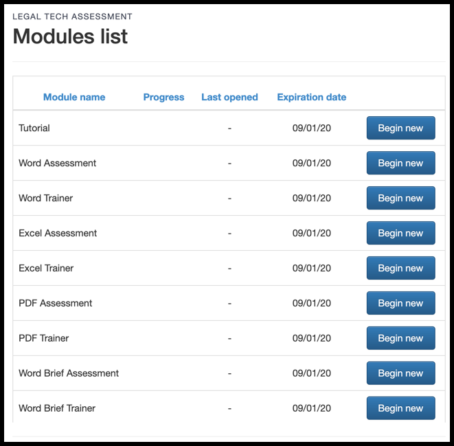 List of Procertas modules