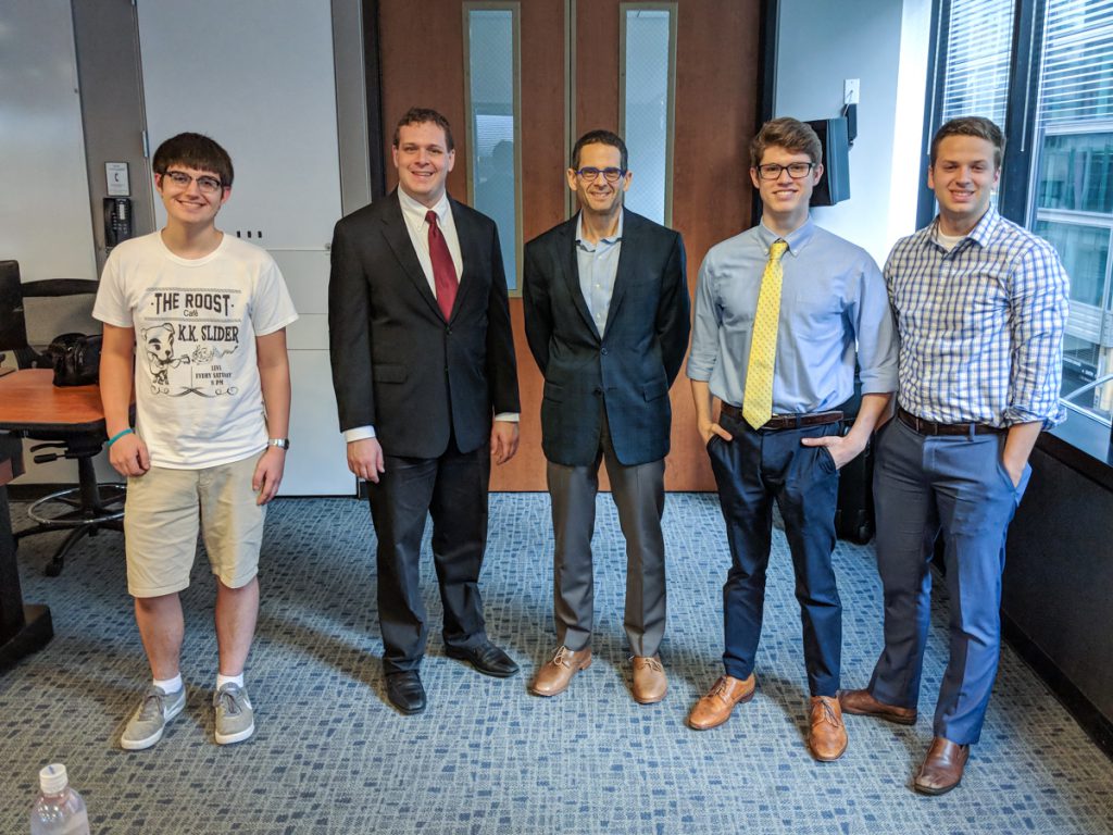 Chicago-Kent Federalist Society Leaders with 3D Printed Guns Speakers