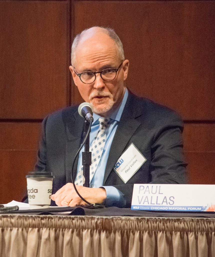 Paul Vallas at ACLU-IL Mayoral Forum