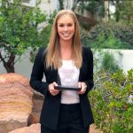 Rebecca Quade with Best Oral Advocate Award in Vegas