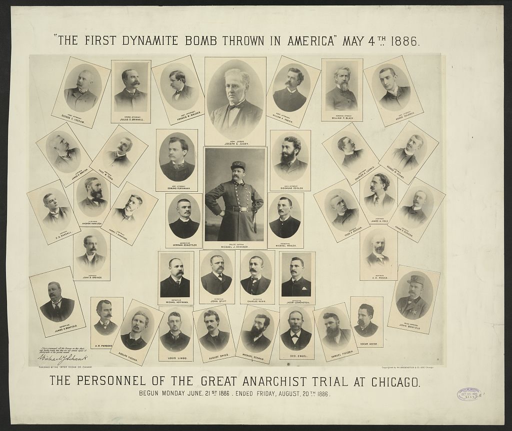 The first dynamite bomb thrown in America