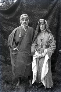 T.E. Lawrence & Lowell Thomas from London session portraits; Marist College, glass plate 1270.58