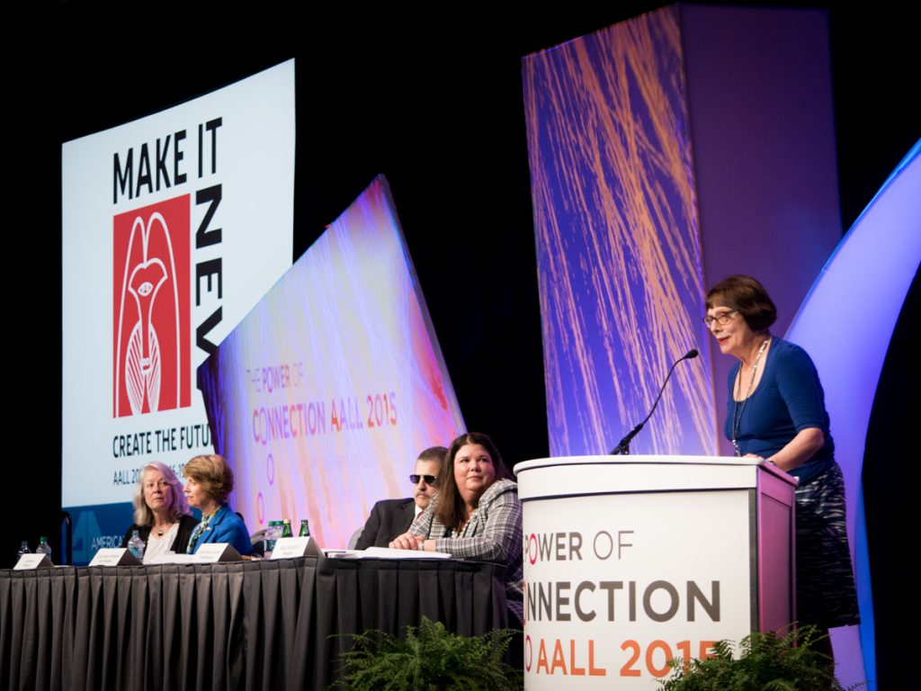 Keith Ann Stiverson at 2015 AALL conference