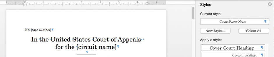 Word Appellate Brief Template