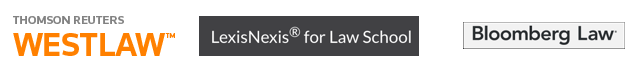 Westlaw, Lexis, Bloomberg Logos