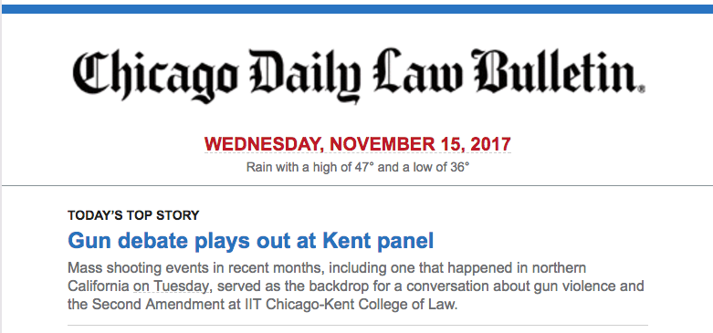 Chicago Daily Law Bulletin email headlines