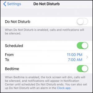 Do Not Disturb in iOS 12
