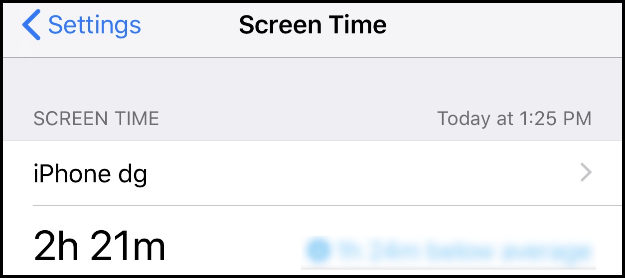 Screen Time iOS 12